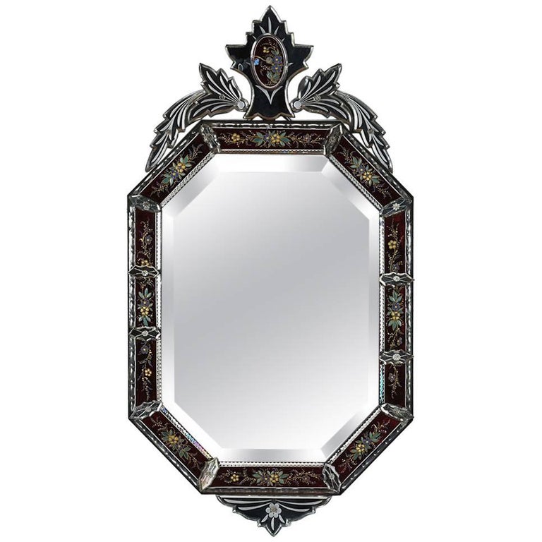 Antique Italian Murano Glass Mirror at 1stDibs