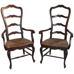 French Country Chairs / Pair