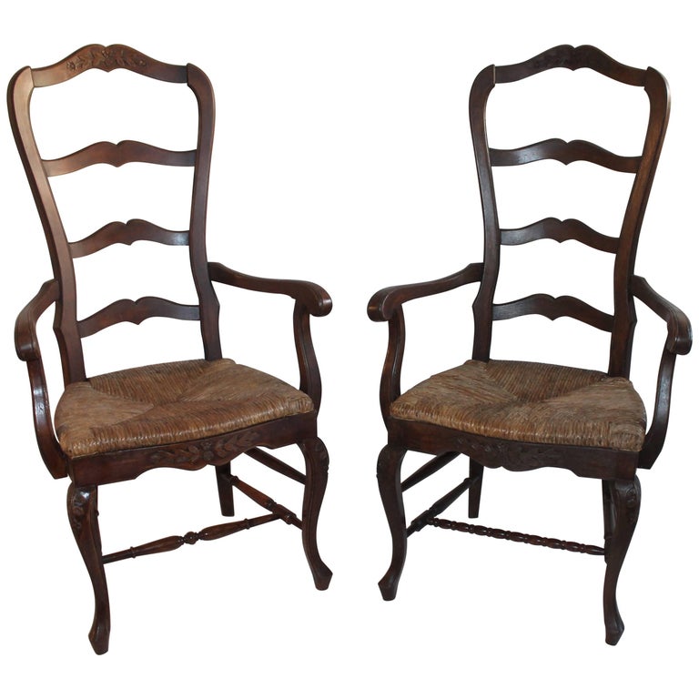 French Country Chairs Pair For At 1stdibs French Country Chairs Pair For