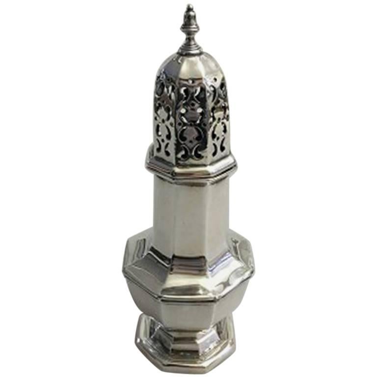 English Silver Sugar Shaker Made by Harrods For Sale at 1stDibs