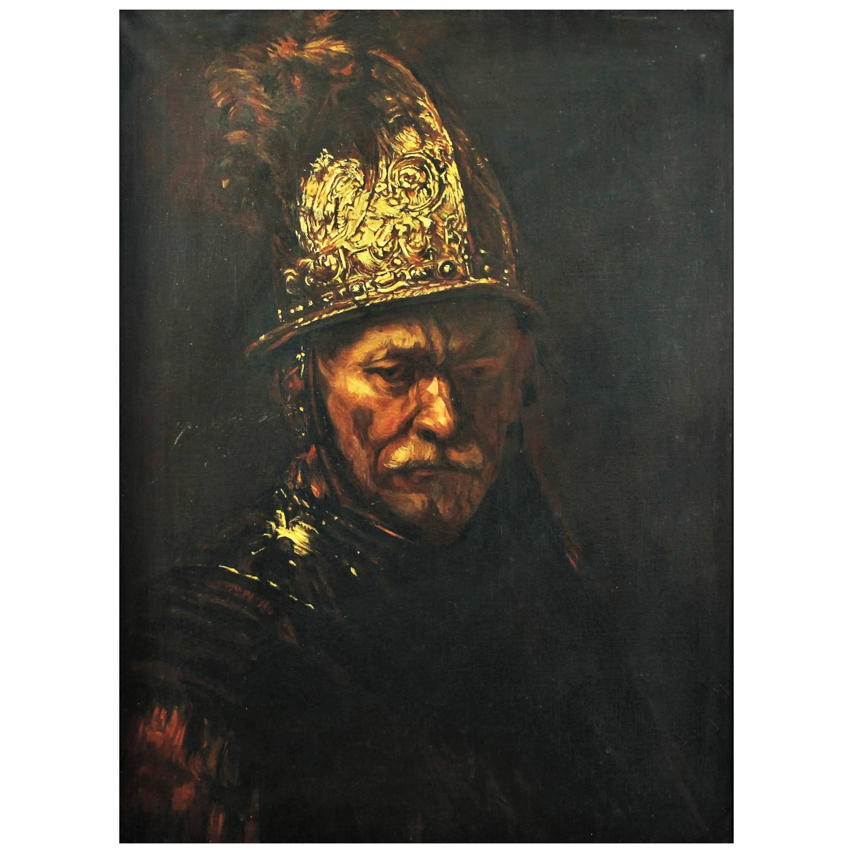 After Rembrandt "The Man with The Golden Helmet" 19th Century School