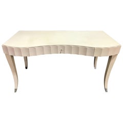 Barbara Barry for Baker Lacquered Desk or Vanity, in Ivory