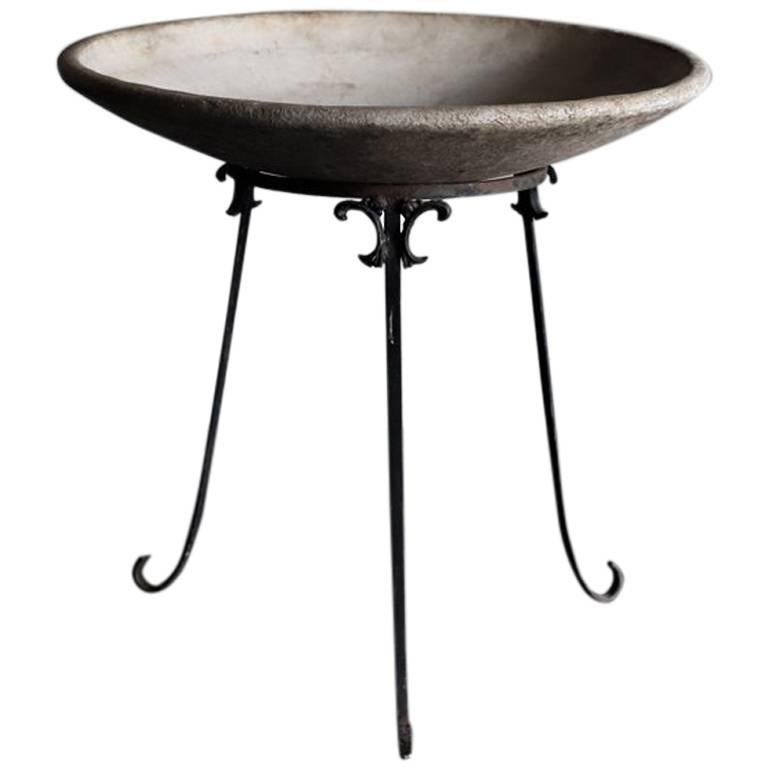 Willy Guhl Saucer Planter with Stand at 1stDibs