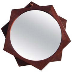 Ico Parisi Mirror "Mira" 1959 Model 2002 Teak Stildomuselezione