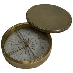 Antique English Signed Explorer Compass, circa 1880