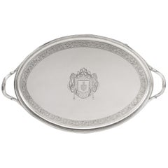 Exceptionally Fine George III Tray Made by Crouch & Hannam