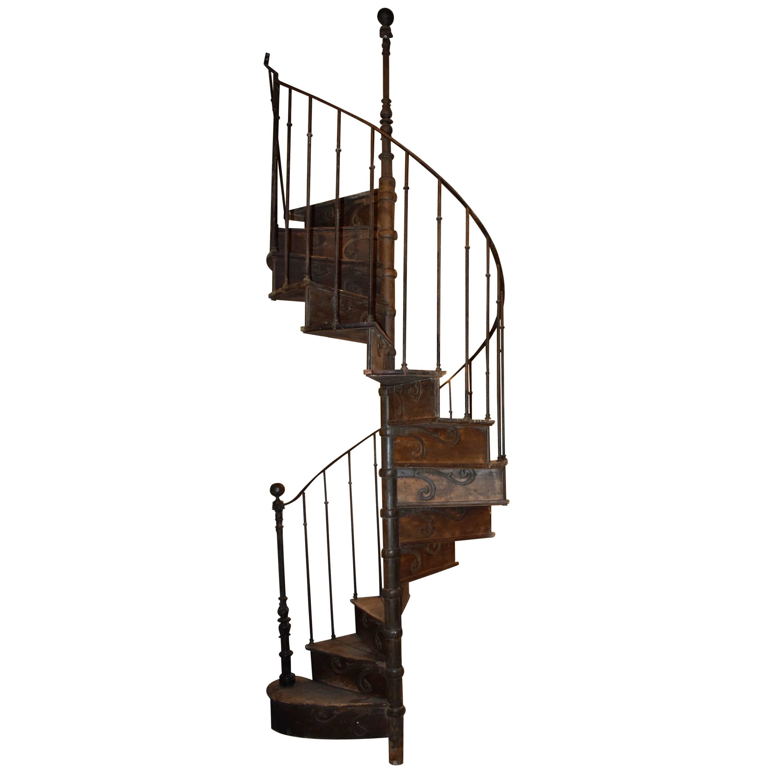 Early 20th Century, French Spiral Staircase by B. Gilardi