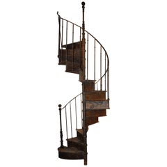 Early 20th Century, French Spiral Staircase by B. Gilardi