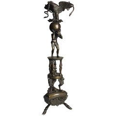 19th Century Grand Tour Bronze, Eagle and Atlas, circa 1860