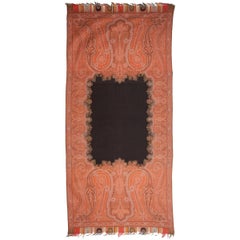 19th C. European Jaquard Paisley Shawl in the sytle of Kashmir Shalws