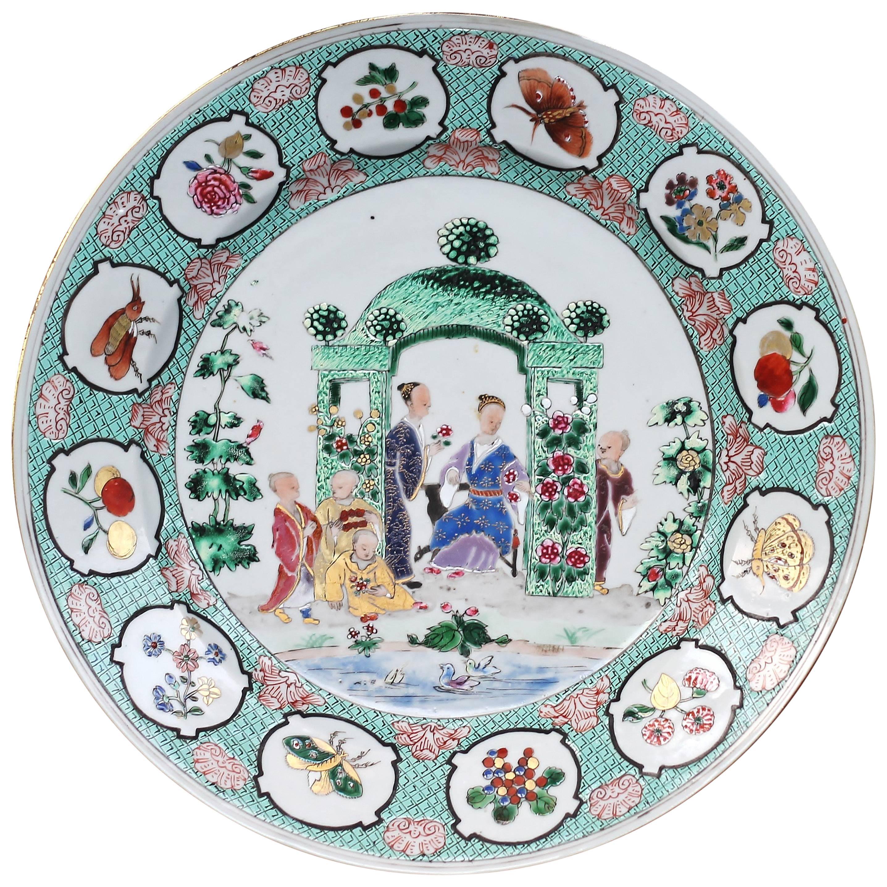 Chinese Export Famille Rose ‘Pronk Arbor’ Dish, circa 1738-1740