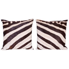 Pair of Zebra Pillows