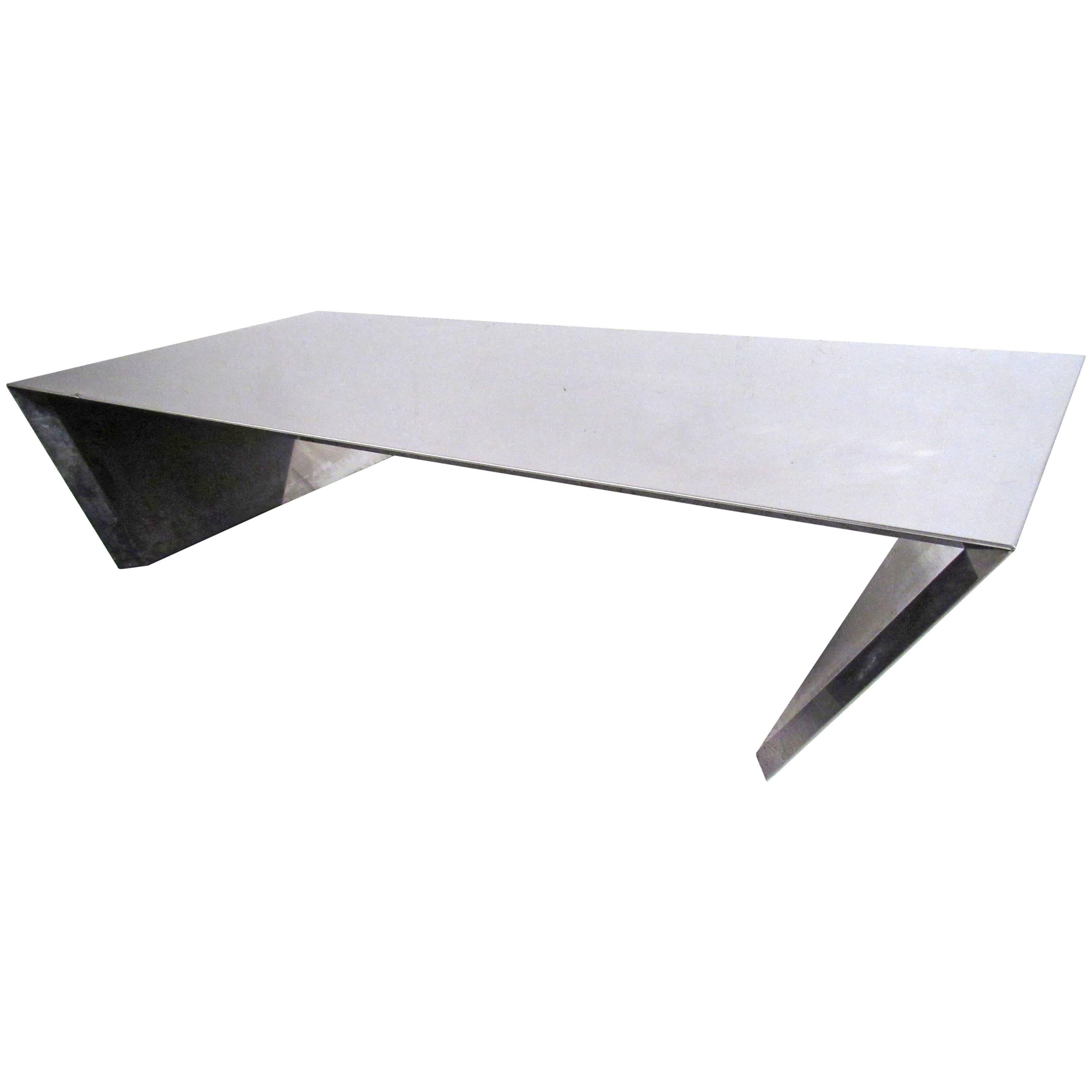 Modern Stainless Steel Coffee Table