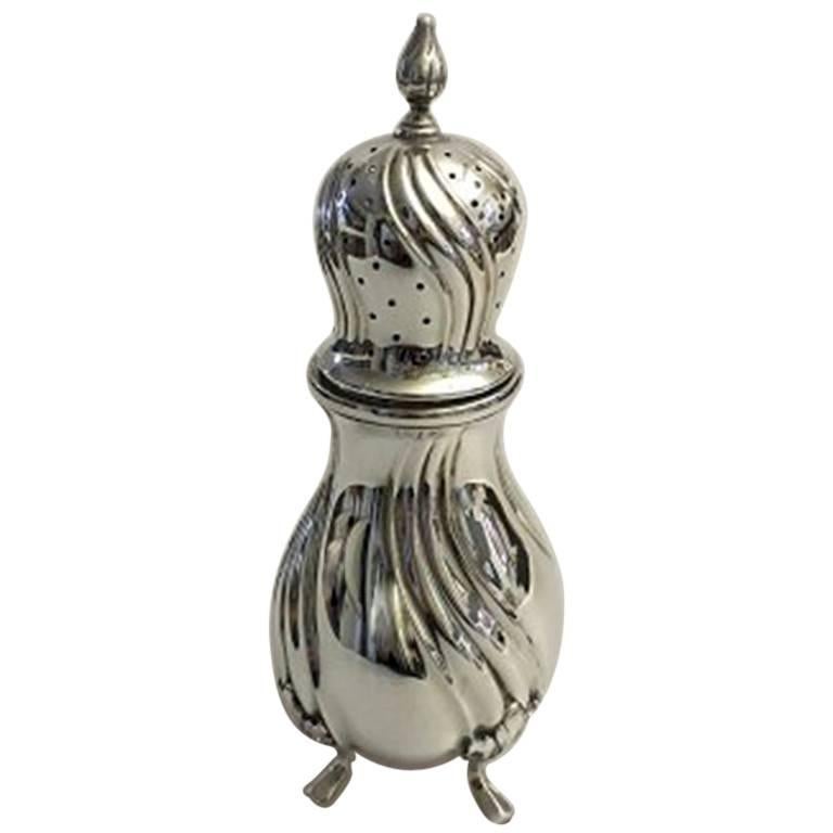 Large Swedish Sugar Shaker in 830 Silver, in Perfect Condition For Sale