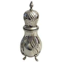 Large Swedish Sugar Shaker in 830 Silver, in Perfect Condition