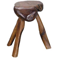 olive tree wood for sale Stool in Solid Olive tree Wood