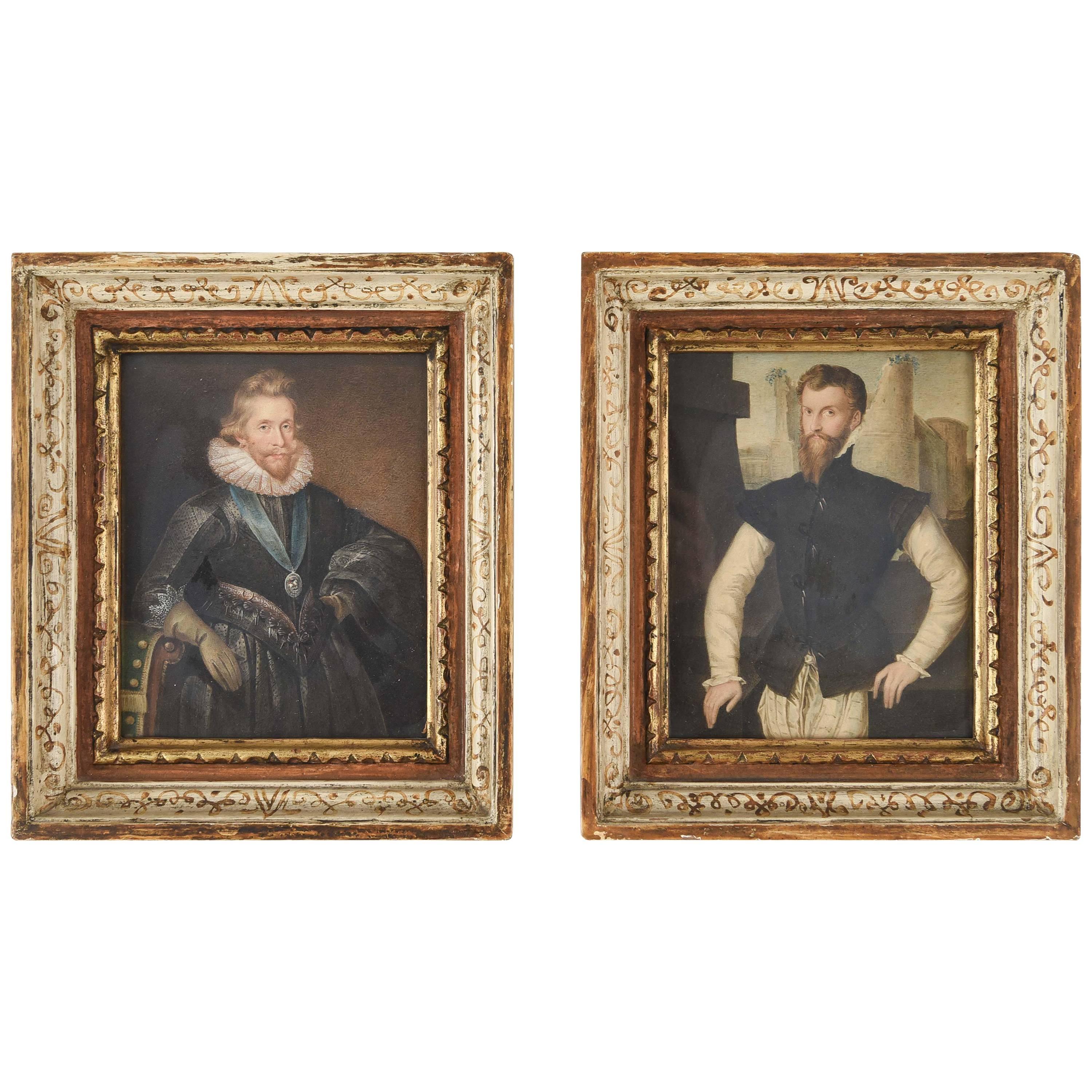 Pair of Robert William Satchwell 'British, Active 1793-1818', Portraits