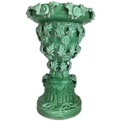 French Art Nouveau Ceramic Planter or Vase circa 1910