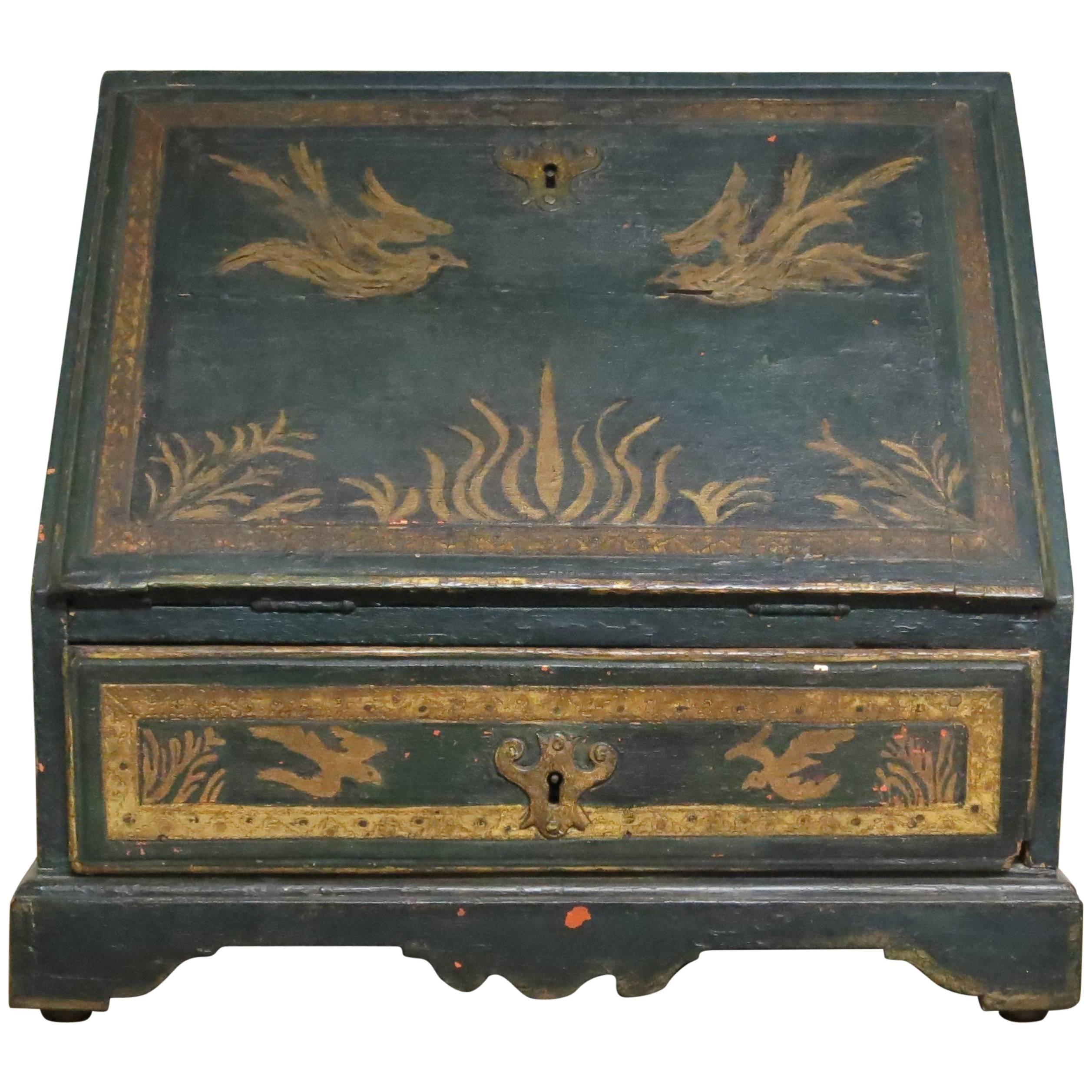 Antique Italian Travel Desk For Sale