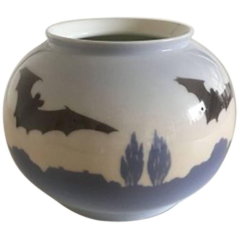 Royal Copenhagen Art Nouveau Bat Vase #225/42B