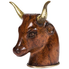 Vintage Wood Steer Head