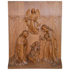 Religious Carving of the Nativity
