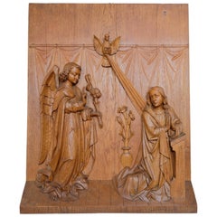 Religious Carving the Annunciation