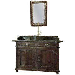 Used French Bathroom Sink and Mirror