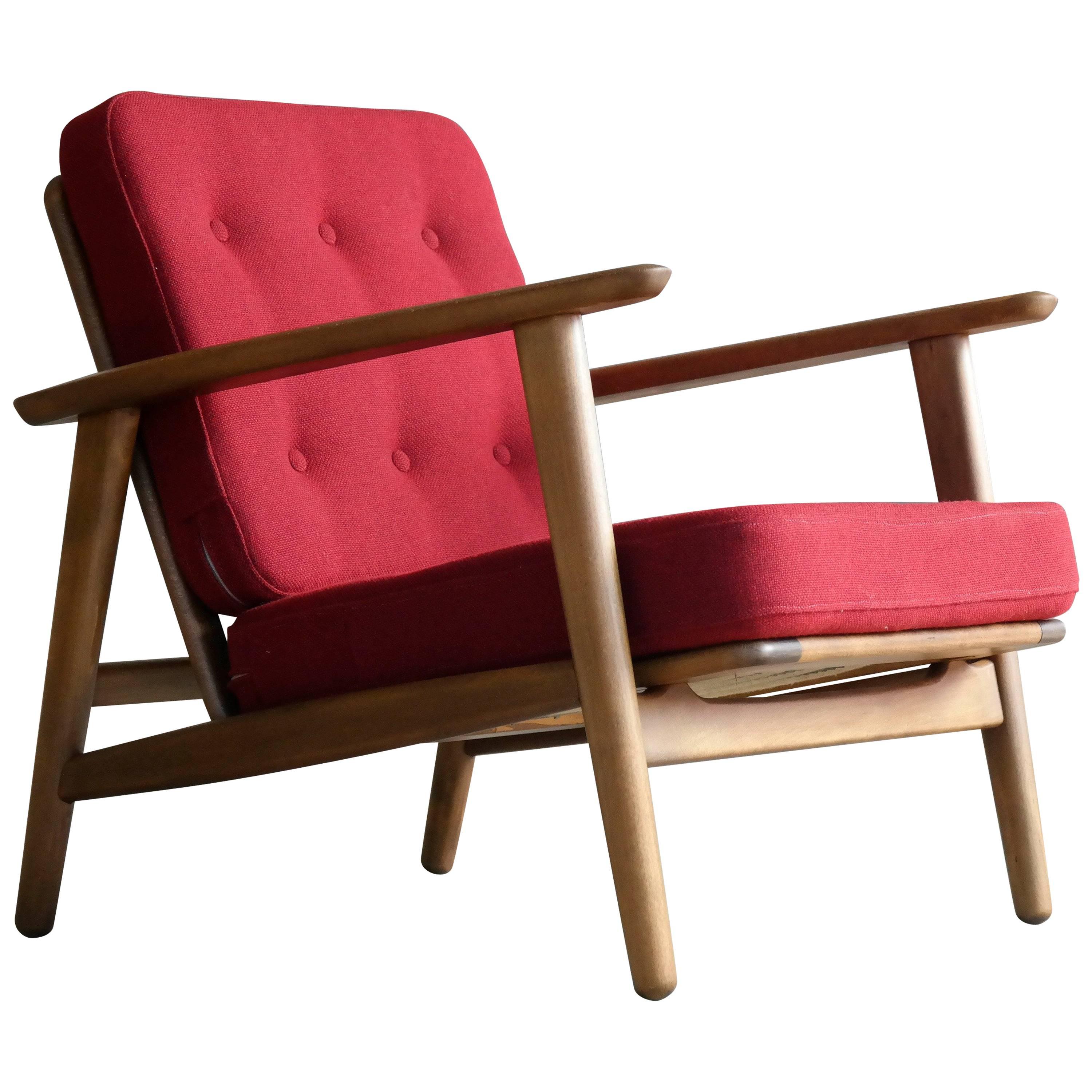 Hans Wegner Easy Chair Model GE-233 for GETAMA, Denmark Midcentury