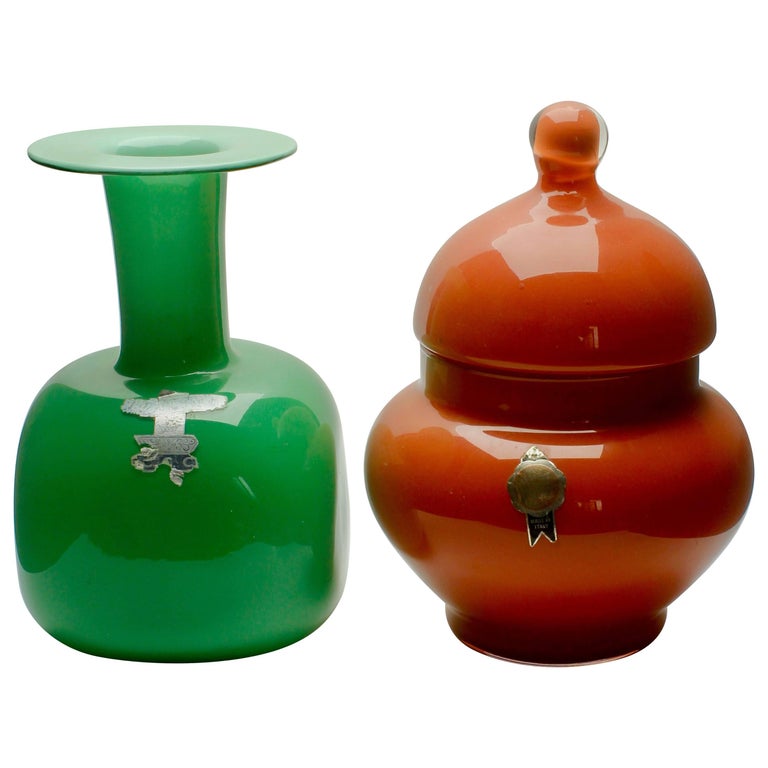 Empoli Glass Faceted Empoli Glass Faceted