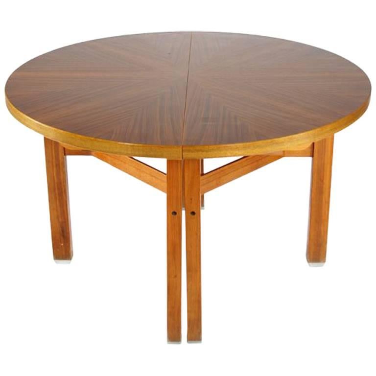 Ico Parisi Wooden Dining Table, Italy, 1960s