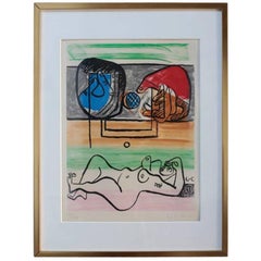 "Unité, Planche 11" Original Signed Etching and Aquatint by Le Corbusier