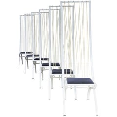 Rare model high back chairs set/6