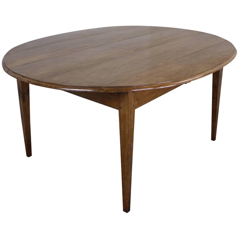 Antique Oval Cherry Dining Table, Seats Six at 1stDibs