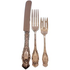 Abbottsford by International Sterling Silver Flatware Set Service Dinner M Mono