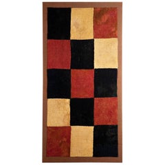 Antique Abstract Geometric Checkerboard Pre-Columbian Early Nazca Textile - 100-300 AD