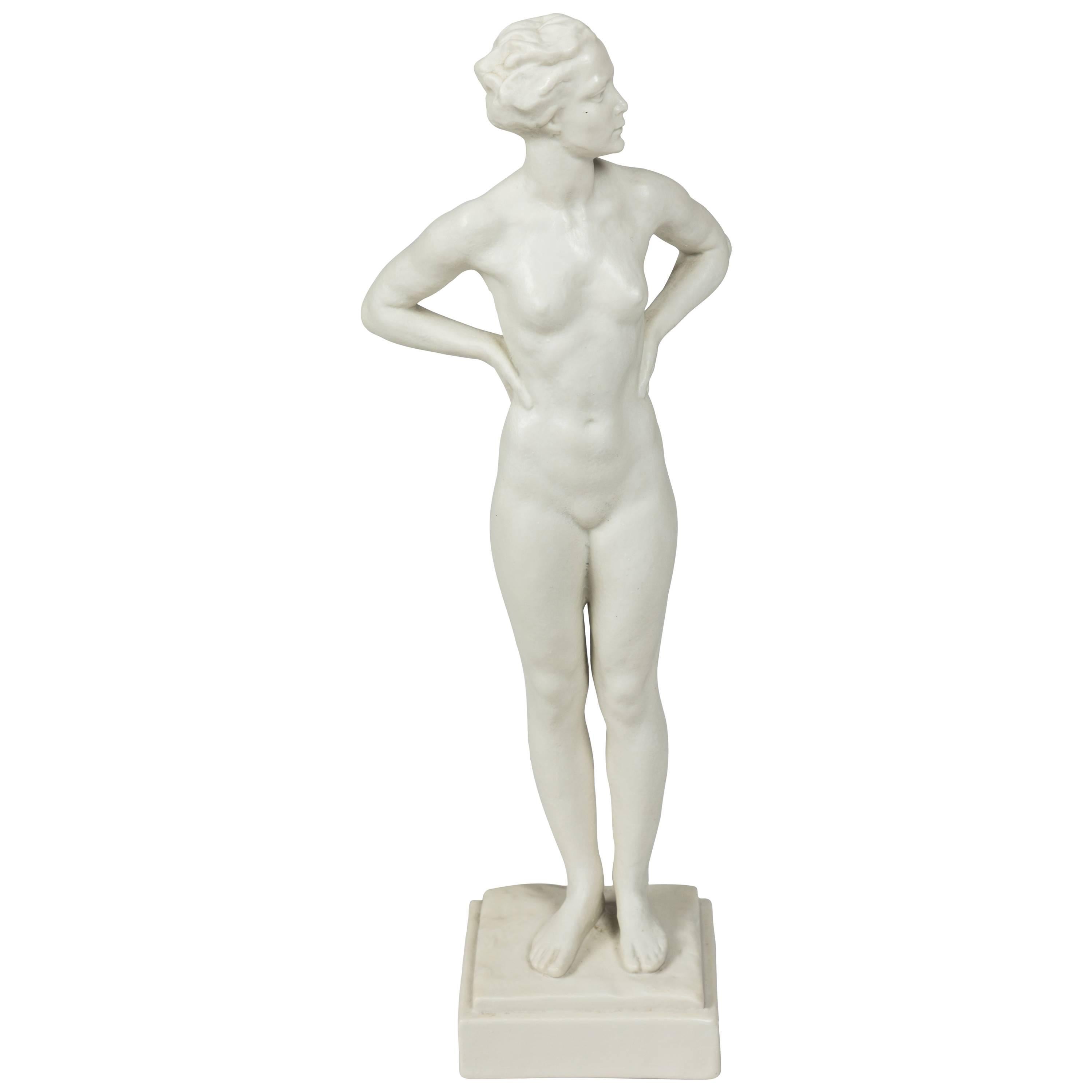 "The Swimmer" Porcelain Figurine by Gustav Adolf Daumiller for Rosenthal
