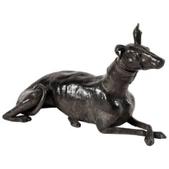 Lead Greyhound Sculpture