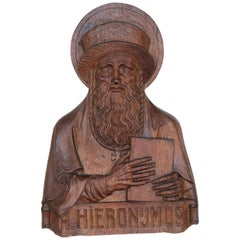 Religious Carving of Saint Hieronymus 'Saint Jerome'