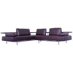 Rolf Benz Dono Designer Corner Sofa Brown Mocca Leather Couch Modern
