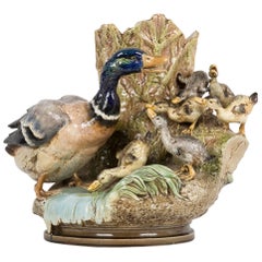 Choisy-Le-Roi Majolica Jardiniere by Louis Robert Carriere Belleuse