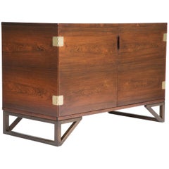 Rosewood and Brass Cabinet by Svend Langkilde