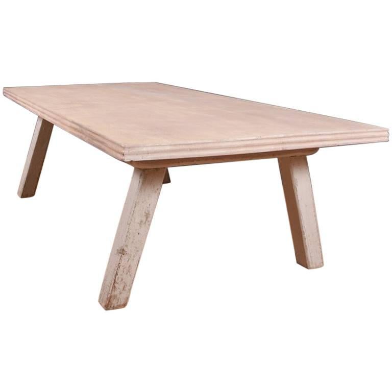 French Painted Coffee Table For Sale at 1stdibs