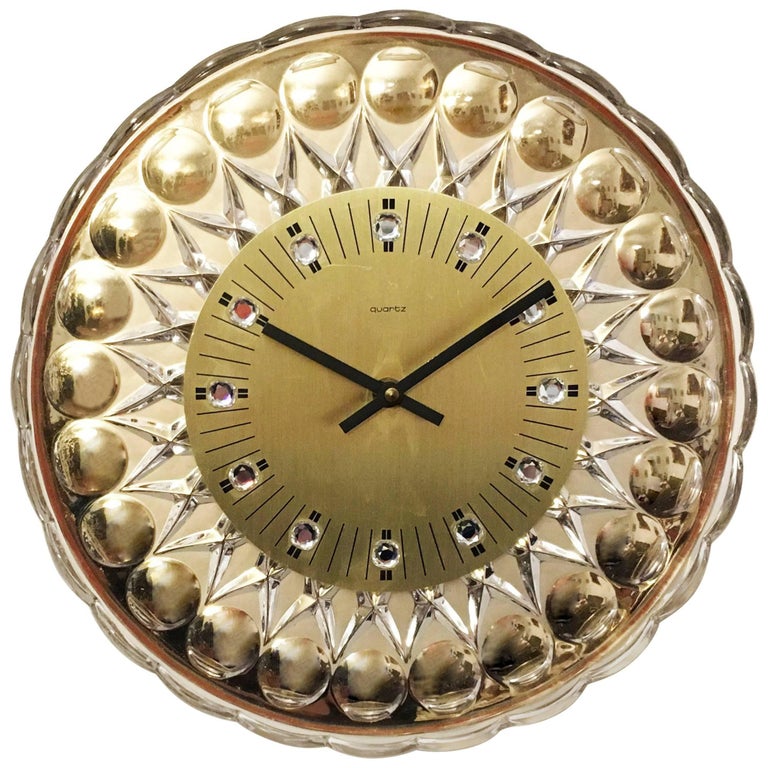 1990s Wall Clock in Glass by Fornasetti. Made in Italy For Sale at 1stDibs