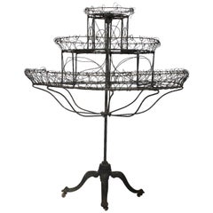 Spectacular Victorian Iron Plant Stand
