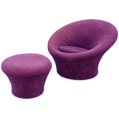 1960s Mushroom Chair with Ottoman by Pierre Paulin for Artifort
