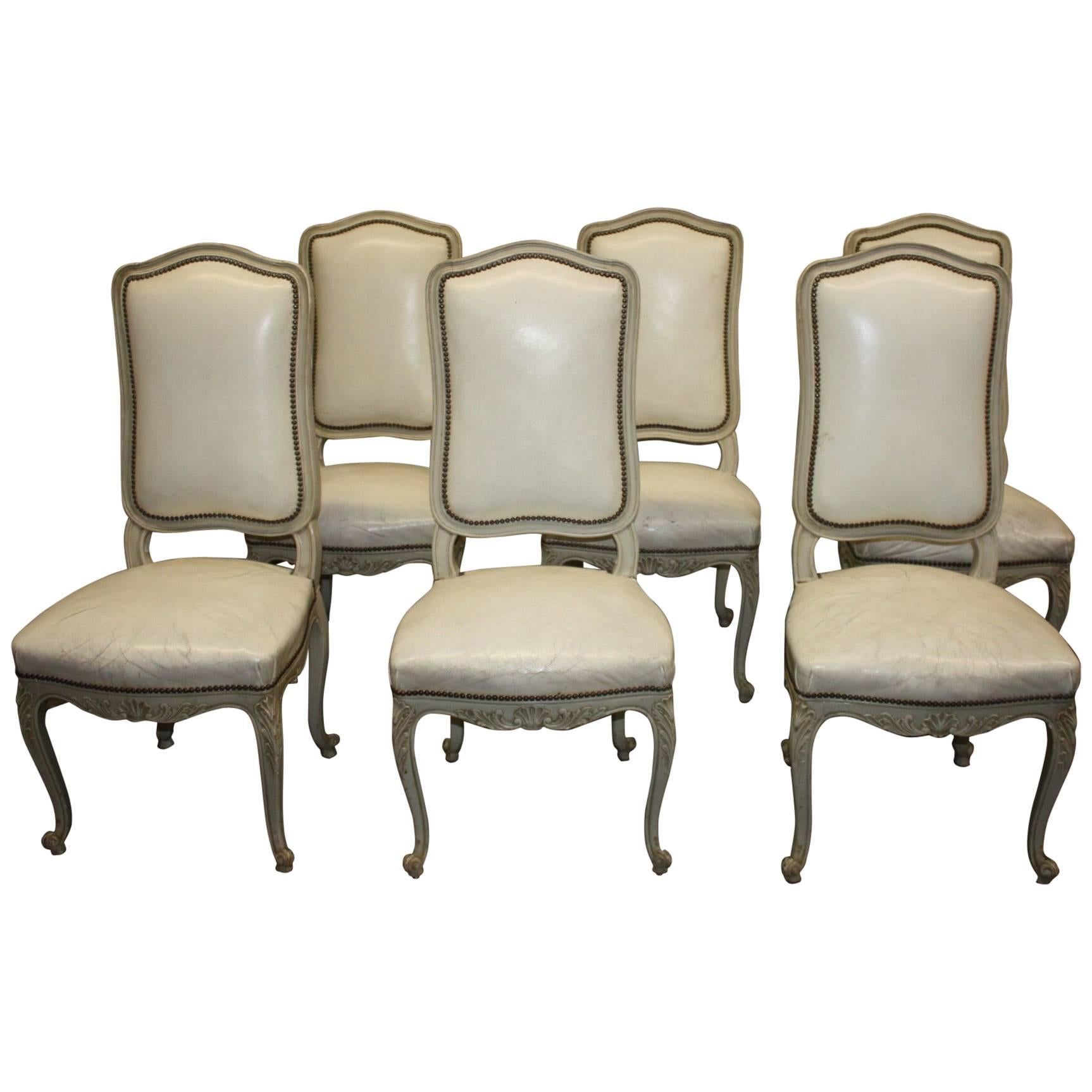 Exquisite 19th Century Italian Painted Chairs
