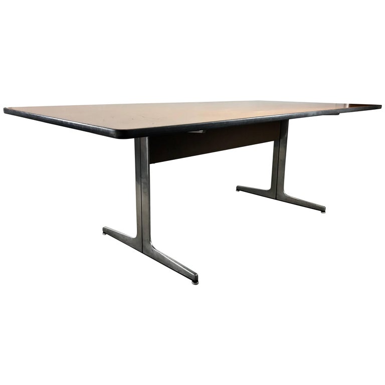 Elusive Modernist Action Office Desk or Table by George Nelson Herman Miller For Sale at 1stDibs george nelson table, herman miller office desk