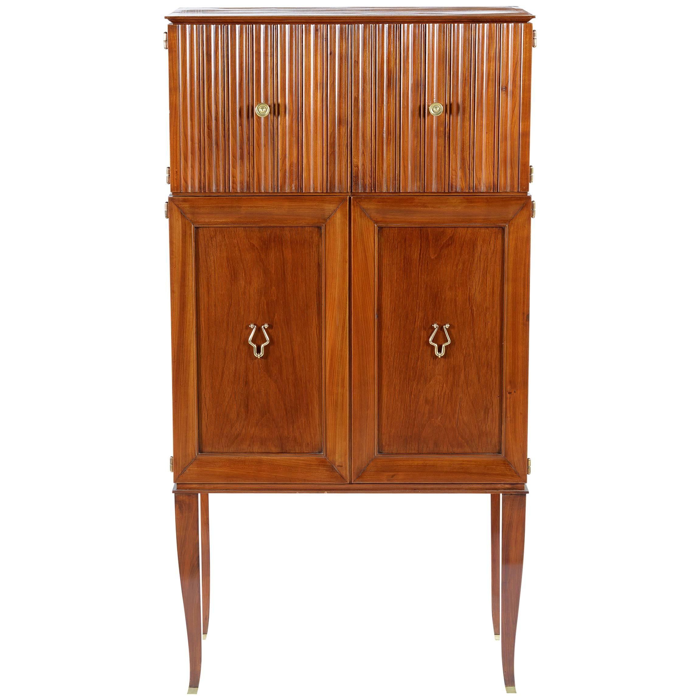 1940's Cherry wood cabinet by Ernesto Nelli -Florence-