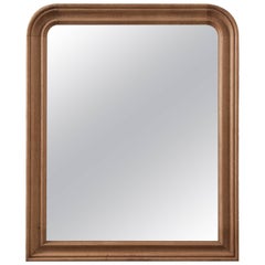 French 19th Century Bleached Oak Louis Philippe Mirror
